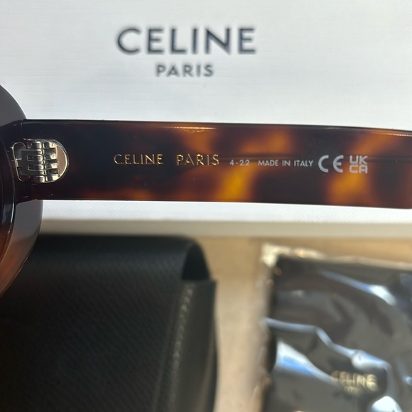 Celine Triomphe Oval Sunglasses In Acetate - NIB - Picture 6 of 13